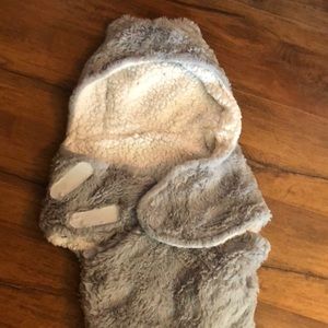 Swaddle fuzzy blanket